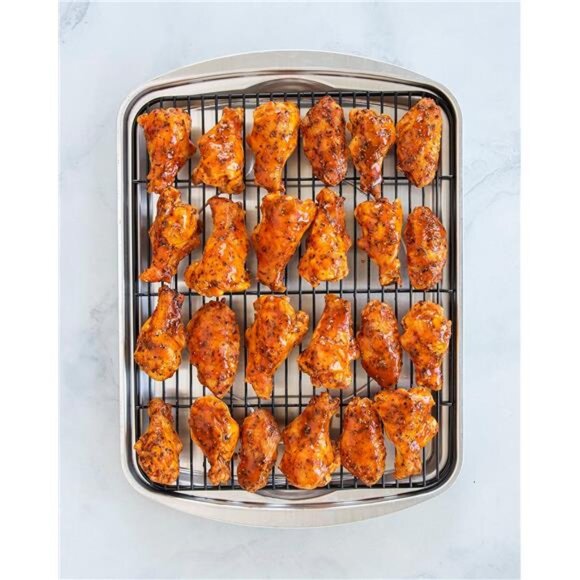Nordic Ware Oven Crisp Baking Tray, 17.10 x 12.40 x 1.40 inches, Natural - Picture 6 of 7